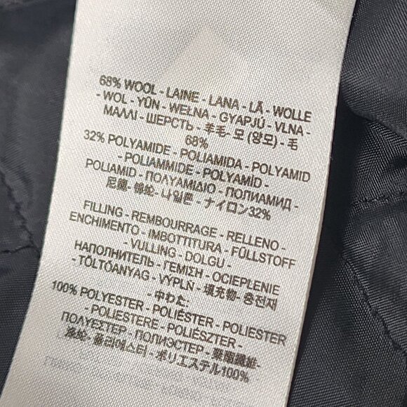 Levi's XS Women's Hooded Wool Blend Striped Coat Purple/Black - Picture 6 of 11